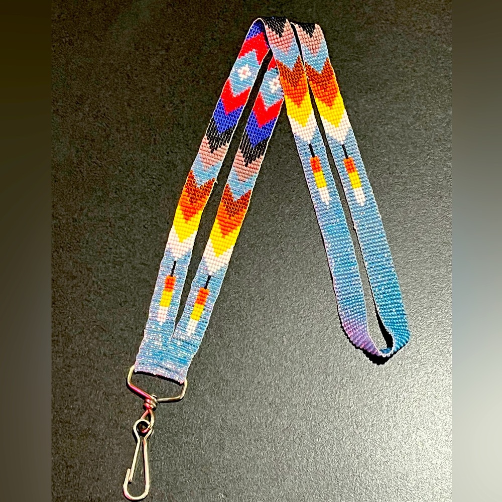 Native American beaded lanyard